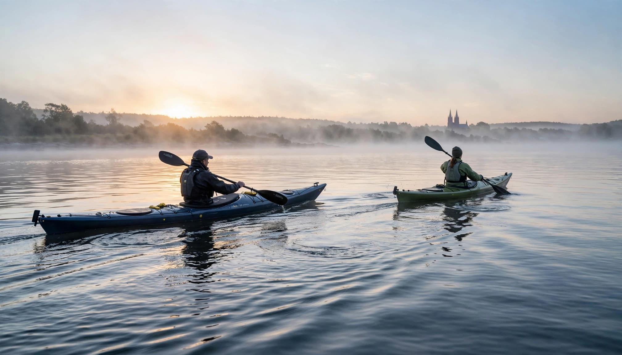 Solopgangstur i kajak på Roskilde Fjord